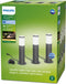 Philips LED Utrecht sokkellamp - Basisset buiten - Laagspanning - Antraciet - Warmwit licht (3-pack)