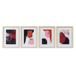 Schilderij DKD Home Decor Abstract Modern (35 x 2 x 45 cm) (4 Stuks)