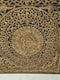 Wandpaneel Barcelona handgemaakt antique brown - Teak omlijsting 120 x 120 cm