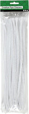 Creotime Chenille Draad 50 Stuks 30 Cm 6 Mm Wit