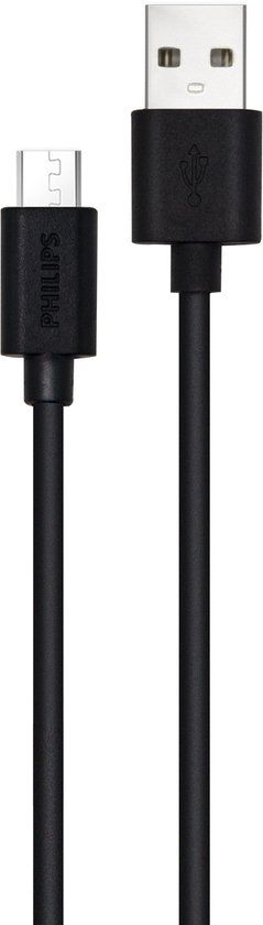 Philips DLC3104U/00 - USB-Kabel 2.0 - USB-A naar Micro-USB - Lengte: 1,2 Meter