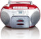 Lenco SCD-420 - Draagbare radio/CD-speler - FM radio en cassette - Rood