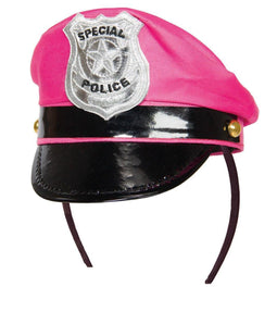 Folat Diadeem - Politiepet met Penning - Roze