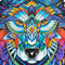 UNIDRAGON Houten Puzzel Voor Volwassenen Dier - Majestueuze Wolf - 185 stukjes - Medium 24x33 cm