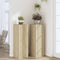 vidaXL - Plantenstandaards - 2 - st - 33x33x100 - cm - bewerkt - hout - sonoma - eiken