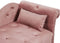 IVRY - Chaise longue - Roze - Linkerzijde - Fluweel