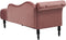 IVRY - Chaise longue - Roze - Linkerzijde - Fluweel