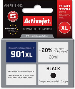 Activejet AH-901BRX - Inktcartridge - Compatibel met HP OfficeJet - Zwart