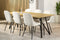 Furntastik Eetkamertafel Badalona, 200x100 cm, naturel
