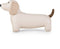 Zuny boekensteun dashond white/brown
