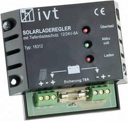 IVT Shunt Laadregelaar voor zonne-energie PWM 12 V, 24 V 8 A