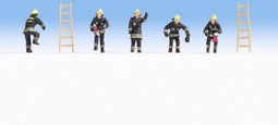 NOCH 36021 N Zwarte beschermende kleding figuren Geverfd, Staand