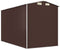 vidaXL - Tuinschuur - 192x357x223 - cm - gegalvaniseerd - staal - donkerbruin