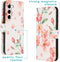 iMoshion Hoesje Geschikt voor Samsung Galaxy S23 Hoesje Met Pasjeshouder - iMoshion Design Softcase Bookcase - Roze / Blossom Watercolor