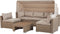 Beliani COCCOLIA - Loungeset voor 5 - Beige - PE rotan