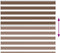 vidaXL - Zebra - rolgordijn - 155x100 - cm - stofbreedte - 150,9cm - polyester - bruin