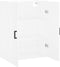 vidaXL - Wandkast - 69,5x34x90 - cm - wit