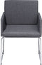 GOMEZ - Eetkamerstoel - Grijs - Polyester