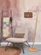 GOOD&MOJO Vloerlamp Iguazu - Bamboe/Jute - 57x31x150cm - - Staande lampen voor Woonkamer - Slaapkamer
