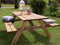 AXI Julie Picknicktafel van hout Klassiek 177 x 154 cm - Bruin