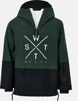 Watts X-Metod - Ski jas - 4-Way Stretch Dupore-X 20K/20K - Groen - Maat S