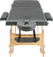 vidaXL - Massagetafel - met - 2 - zones - 186x68 - cm - houten - frame - antraciet