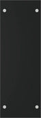 vidaXL - Haardhoutrek - 40x35x100 - cm - gehard - glas - zwart