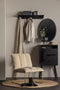 WOOOD Kenan - Wandkapstok - 5 Haken - Metaal - Zwart - 10x80x30 cm