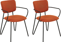 Set van 2 eetkamerstoelen ELKO Oranje