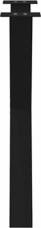 vidaXL - Eettafelpoten - 3 - st - X-vormig - 80x(72-73) - cm - staal - zwart