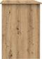 vidaXL - Bureau - 100x55x75 - cm - bewerkt - hout - artisanaal - eikenkleur