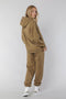 Colourful Rebel Uni Loose Fit Sweat Jogger - Regular lengte - Zilveren CR branding - Light Army (M)