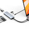 Hyper HD392 - USB-C dockingstation - Geïntegreerde kaartlezer - Grijs