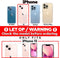 Høyde - Geschikt voor iPhone 13 - Telefoonhoes met koord + Kralenketting - Blauw
