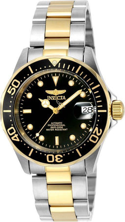 Invicta Pro Diver 8927 - Heren Horloge - Automatisch - Waterdicht 20 ATM - Roestvrij Staal - Zwarte Wijzerplaat - 40mm