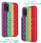 iMoshion Hoesje Geschikt voor Samsung Galaxy A02s Hoesje Siliconen - iMoshion Pop It Fidget Toy - Pop It hoesje - Rainbow