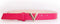 Valentino Divina - Kledingriem - PU met V-vorm gesp - Roze - Maat S (100 cm)