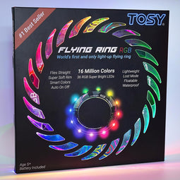 Flying Ring - 16 miljoen kleuren RGB of 12 LED, superhelder, verloren modus, automatisch oplichtend,