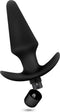 Blush Buttplug Anal Adventures Platinum Silicone Vibrating Plug Black Zwart
