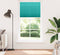 vidaXL - Plissé - rolgordijn - 110x200cm - stofbreedte - 109,4cm - petrol - groen