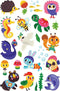 Petit Monkey Tattoos woodland friends en we are family - Set van 2 - Dieren - Plaktattoo - 4 Vellen - Tijdelijke tattoos kinderen