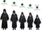 Harry Potter - Slytherin Wizard Robe - Officiële Slytherin kleuren met capuchon - Zwart (M)