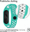 iMoshion Bandje Geschikt voor Xiaomi Mi Band 7 - iMoshion Siliconen sport band met inkliksysteem ronde drukknoop - Mintgroen