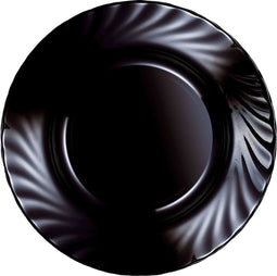 Diep bord Luminarc Trianon Zwart Glas (ø 22,5 cm) (24 Stuks)