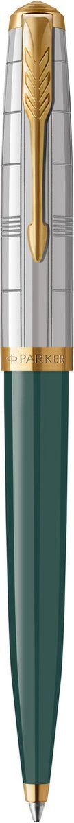 Parker 51 Premium Balpen | Premium-collectie | Bosgroen | Medium punt met zwarte inkt | Geschenkdoos