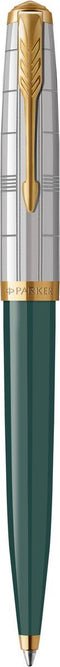 Parker 51 Premium Balpen | Premium-collectie | Bosgroen | Medium punt met zwarte inkt | Geschenkdoos