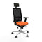 Bureaustoel met hoofdsteun Piqueras y Crespo 2D086G1 Oranje