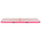 vidaXL - Gymnastiekmat - met - pomp - opblaasbaar - 700x100x10 - cm - PVC - roze