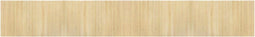 vidaXL - Vloerkleed - rechthoekig - 60x400 - cm - bamboe - lichtnaturel