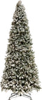 J-Line kerstboom Besneeuwd - kunststof - groen - extra large - 450 cm hoog